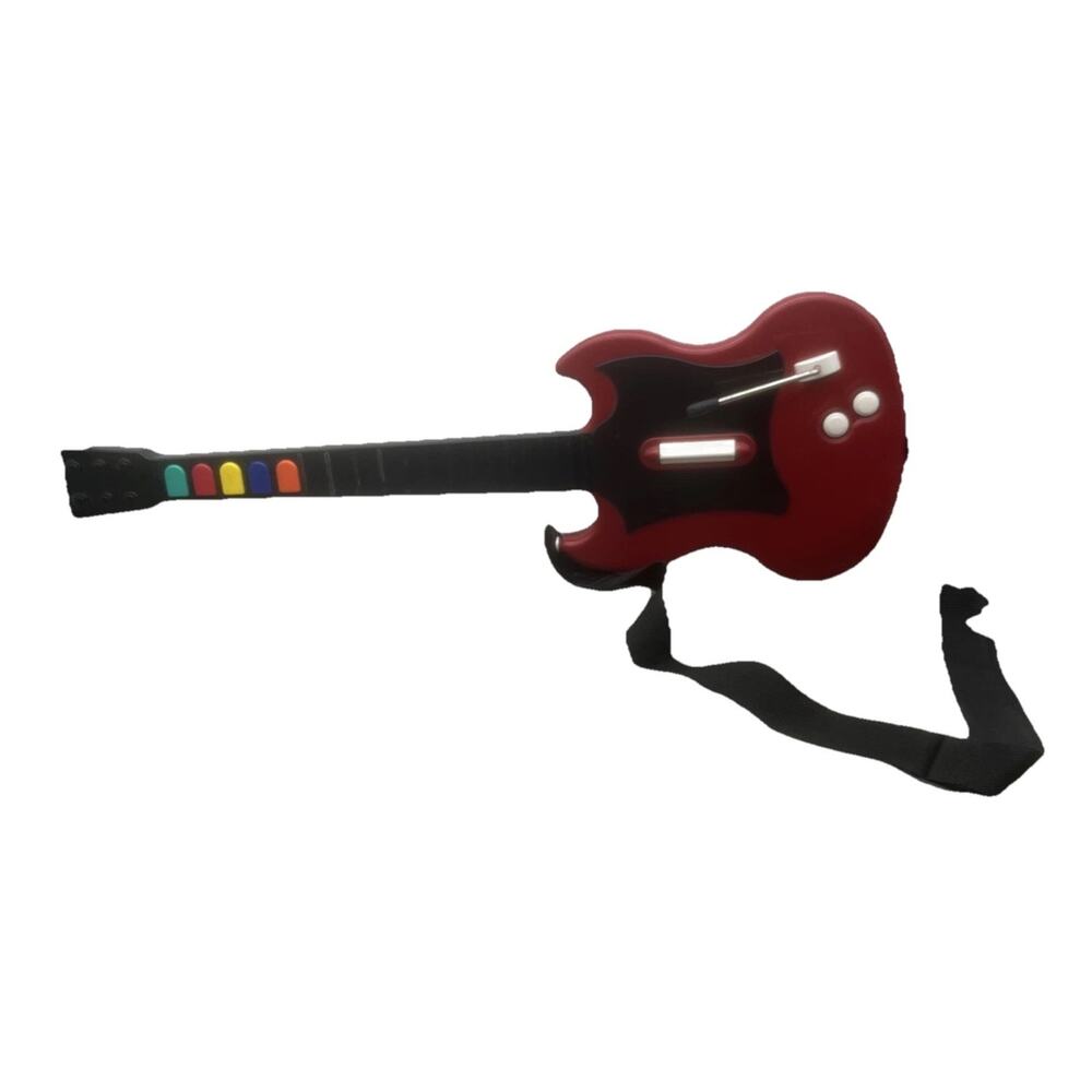 Guitar Hero PS2 Model PSLGH PlayStation 2 Wired Guitar Red Octane. UNTESTED.
